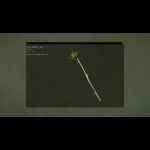 (08n) Long Wooden Stick with Green Bell Pepper
